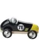 VOITURE VINTAGE SPORT JAUNE ET NOIRE