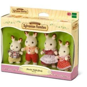 FAMILLE LAPIN CHOCOLAT SYLVANIAN