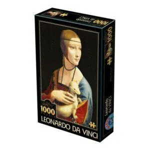 PUZZLE D-TOYS - L. DE VINCI : LA DAME A L'HERMINE - 1000 PIECES