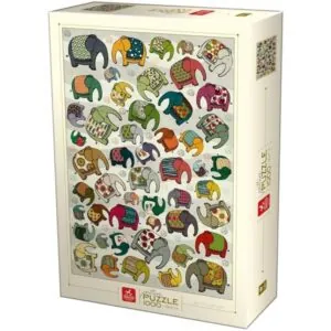 PUZZLE DEICO : ELEPHANTS - 1000 PIECES