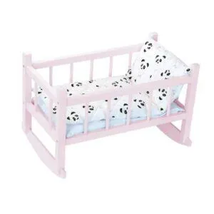 LIT BERCELONETTE ROSE MOTIF PANDA - PETIT COLLIN