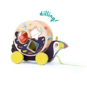TOUCAN BOITE A FORMES A TIRER - DANS LA JUNGLE - MOULIN ROTY