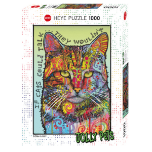 PUZZLE HEYE - D. RUSSO : Si les chats pouvaient parler - 1000 pièces
