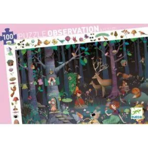 PUZZLE DJECO OBSERVATION : FORET ENCHANTEE - 100 PIECES