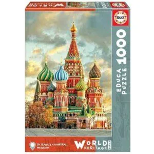 PUZZLE EDUCA : CATHEDRALE SAINT-BASILE MOSCOU - 1000 PIECES