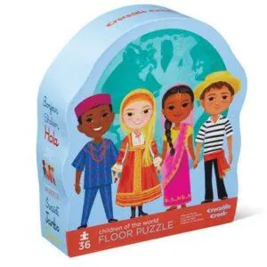 PUZZLE GEANT CROCODILE CREEK : ENFANTS DU MONDE - 36 PIECES