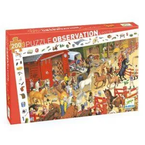 PUZZLE DJECO OBSERVATION : EQUITATION - 200 PIECES