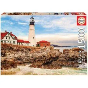 PUZZLE EDUCA : PHARE ET ROCHERS - 1500 PIECES