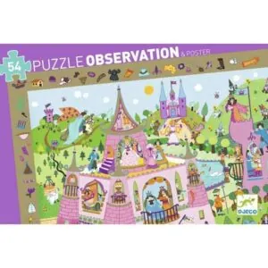 PUZZLE DJECO OBSERVATION : PRINCESSES - 54 PIECES