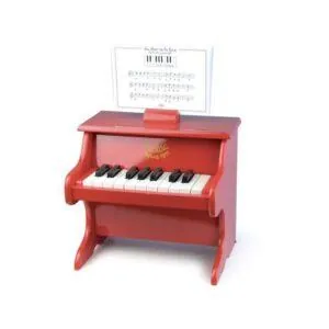 PIANO ROUGE AVEC PARTITIONS - VILAC