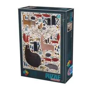 PUZZLE D-TOYS - ANDREA KURTI : ANIMAUX SAUVAGES - 500 PIECES