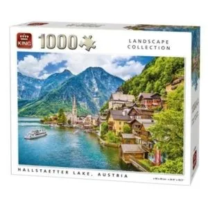 PUZZLE KING LANDSCAPE : LAC D'HALLSTATTER AUTRICHE - 1000 PIECES