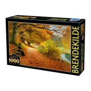 PUZZLE D-TOYS - H.A. BRENDEKILDE : UN SENTIER BOISE EN AUTOMNE - 1000 PIECES