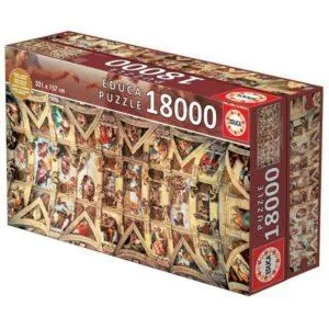 PUZZLE EDUCA - MICHEL-ANGE : LA CHAPELLE SIXTINE - 18000 PIECES