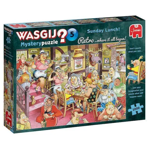 PUZZLE WASGIJ - MYSTERY RETRO 5 : LE DEJEUNER DU DIMANCHE - 1000 PIECES