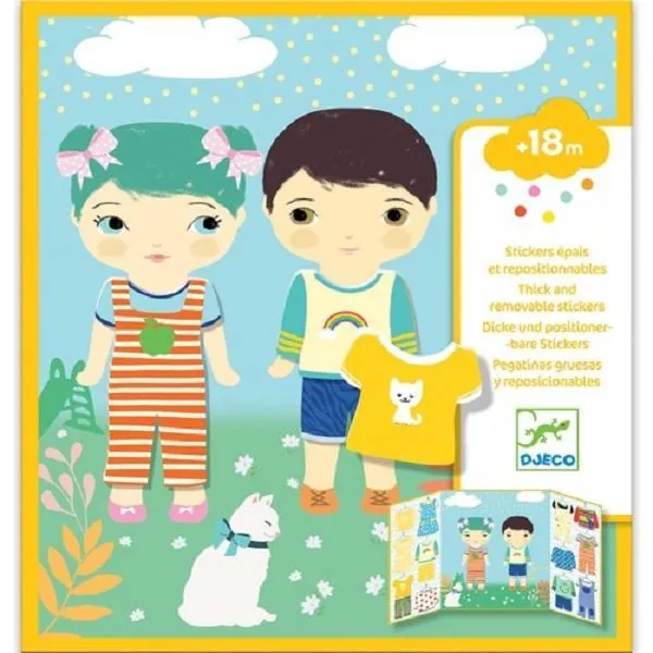 STICKERS DES PETITS - LES HABITS-DJECO