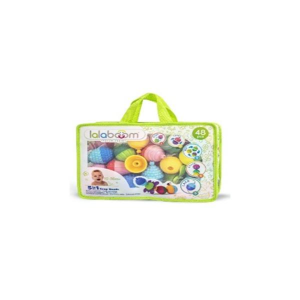 PERLES EDUCATIVES ET ACCESSOIRES 48 PCES - LALABOOM