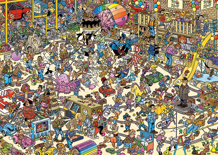 PUZZLE JAN VAN HAASTEREN : LE MAGASIN DE JOUETS - 1000 PIECES – Image 2