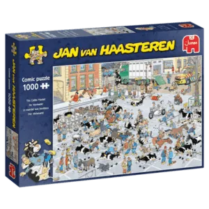 PUZZLE JAN VAN HAASTEREN : LE MARCHE AUX BESTIAUX - 1000 PIECES