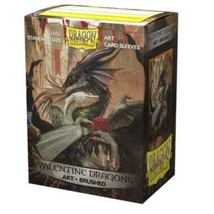 100 DS BRUSHED ART - VALENTINE DRAGONS 2021