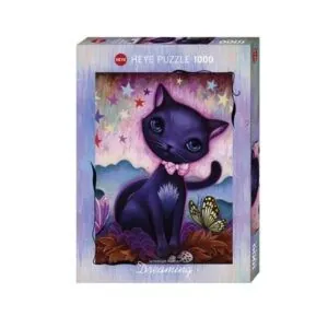 PUZZLE HEYE DREAMING - J. KETNER : BLACK KITTY - 1000 PIECES