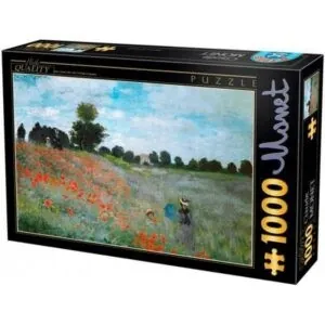 PUZZLE D-TOYS - C. MONET : CHAMP DE COQUELICOTS - 1000 PIECES