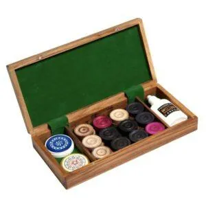 COFFRET PIONS EN PALISSANDRE