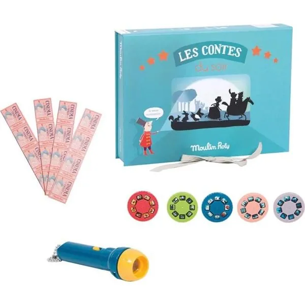 COFFRET LAMPE A HISTOIRES - CINEMA CONTES - MOULIN ROTY