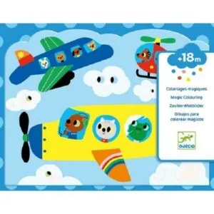 COLORIAGE A L'EAU - CACHE DANS LE CIEL - DJECO