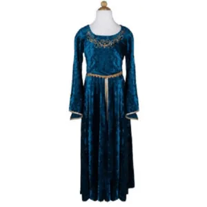 ROBE REINE GUENIEVRE TURQUOISE 9/10 ANS