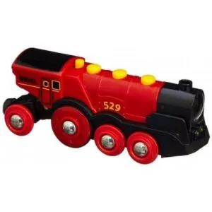 LOCOMOTIVE ROUGE PUISSANTE - BRIO