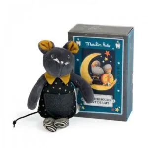 PELUCHE SOURIS DENTS DE LAIT - LES MOUSTACHES - MOULIN ROTY