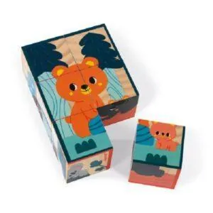 CUBES EN BOIS ANIMAUX