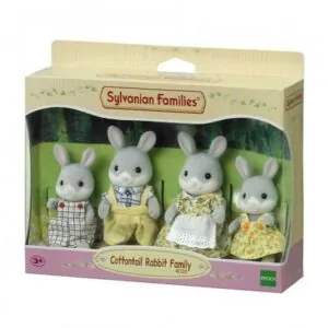 FAMILLE  LAPIN  GRIS  SYLVANIAN