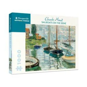 PUZZLE POMEGRANATE - C. MONET : VOILIERS SUR LA SEINE A PETIT-GENNEVILLIERS - 1000 PIECES