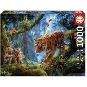 PUZZLE EDUCA : TIGRES DANS L'ARBRE - 1000 PIECES