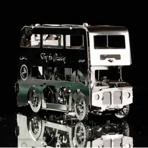 TIME FOR MACHINE - CUTE DOUBLE-DECKER - Maquette mécanique en métal 79 pièces