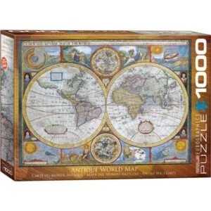 PUZZLE EUROGRAPHICS - J. SPEED : CARTE DU MONDE ANTIQUE - 1000 PIECES