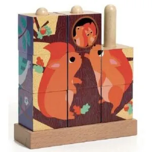 PUZZLE DJECO BOIS : PUZZ UP - 9 CUBES