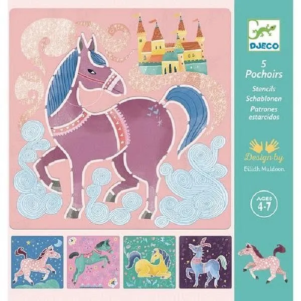 POCHOIRS CHEVEAUX-DJECO