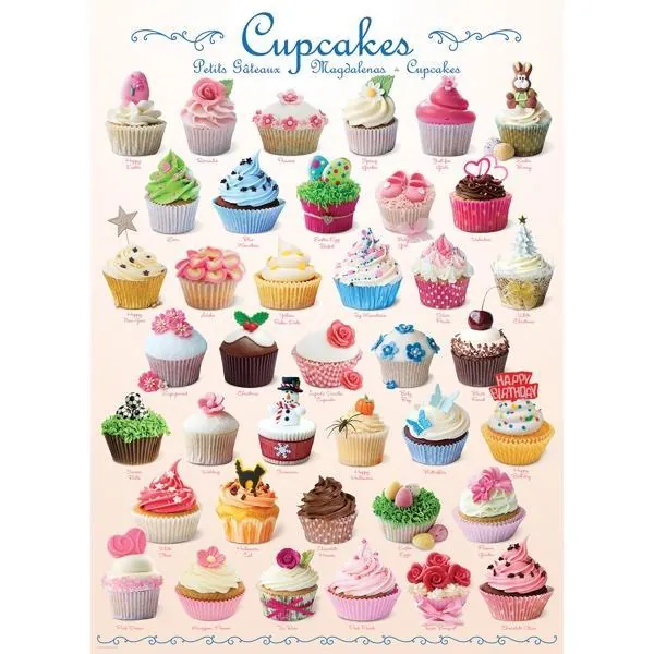 PUZZLE EUROGRAPHICS : PETITS GATEAUX - 1000 PIECES – Image 2