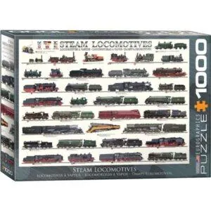 PUZZLE EUROGRAPHICS : LOCOMOTIVES A VAPEUR - 1000 PIECES