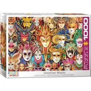 PUZZLE EUROGRAPHICS - COULEURS DU MONDE : MASQUES VENITIENS - 1000 PIECES