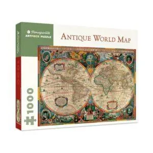 PUZZLE POMEGRANATE - H. HONDIUS : CARTE DU MONDE ANTIQUE - 1000 PIECES