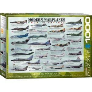 PUZZLE EUROGRAPHICS : AVIONS MILITAIRES MODERNES - 1000 PIECES