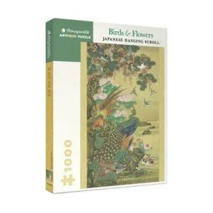 PUZZLE POMEGRANATE : OISEAUX ET FLEURS PARCHEMIN JAPONAIS SUSPENDU - 1000 PIECES