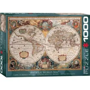 PUZZLE EUROGRAPHICS - J. JANSSON : CARTE DU MONDE ANTIQUE - 1000 PIECES