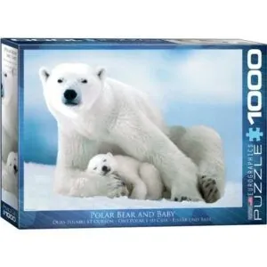 PUZZLE EUROGRAPHICS : OURS POLAIRE ET OURSON - 1000 PIECES