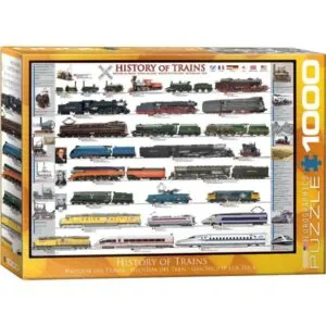 PUZZLE EUROGRAPHICS : HISTOIRE DES TRAINS - 1000 PIECES