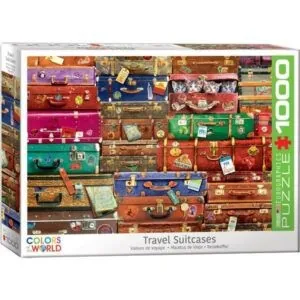 PUZZLE EUROGRAPHICS : VALISES DE VOYAGE - 1000 PIECES